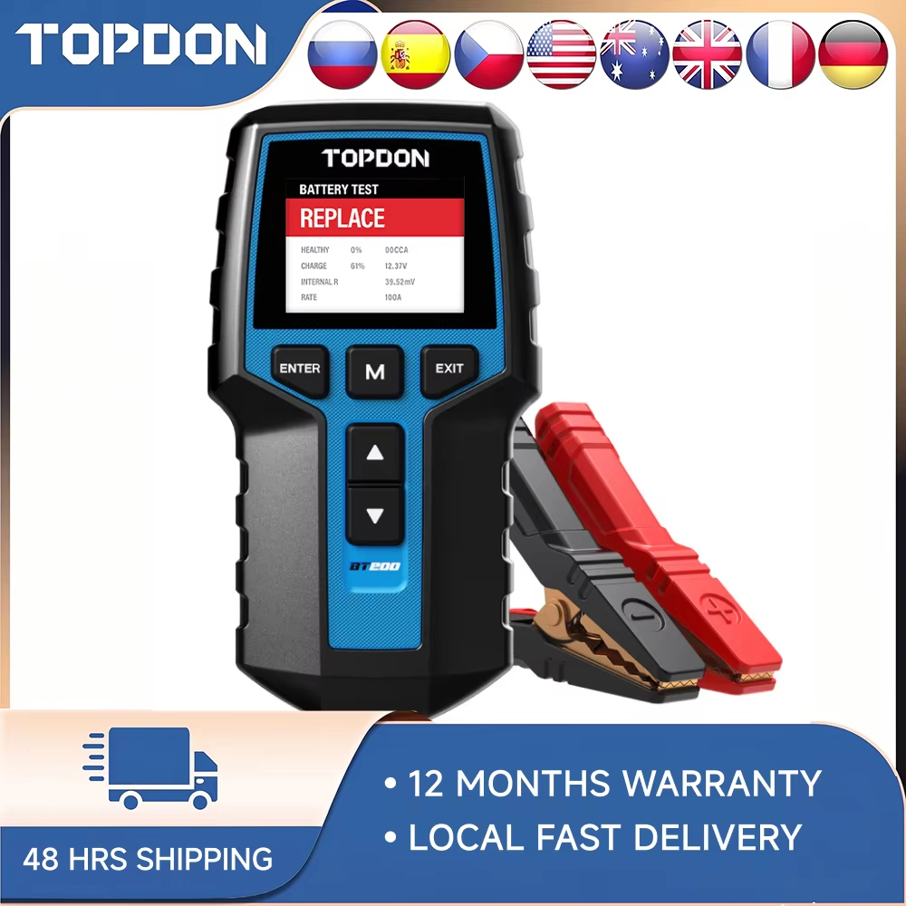 Topdon Tc001 Thermal Camera - Analizador de Baterías Digital TOPDON BT200