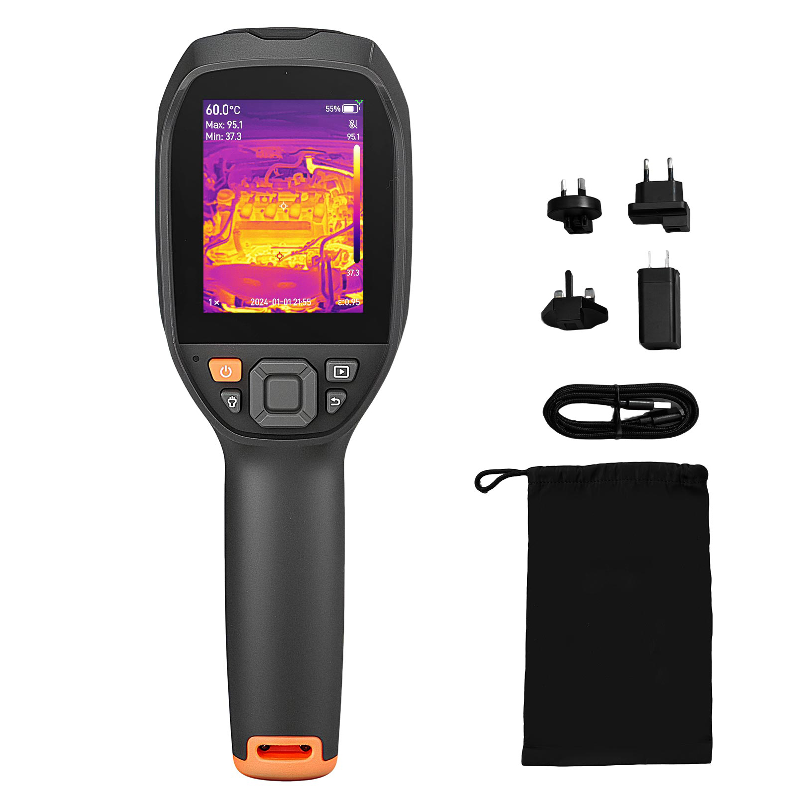 Thermal Imaging Camera 256X192 - VEVOR Cámara termográfica, superresolución TISR 512