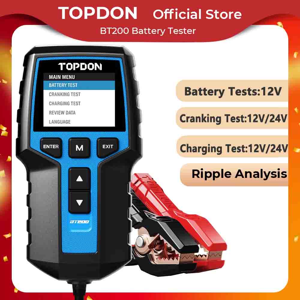 Topdon Tc001 Thermal Camera - TOPDON BT200 probador de batería portátil