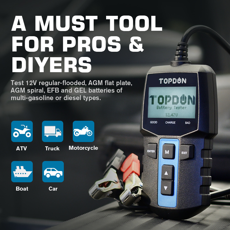 TOPDON BT100 12V probador de b - Topdon Tc001 Thermal Camera reseña y precio