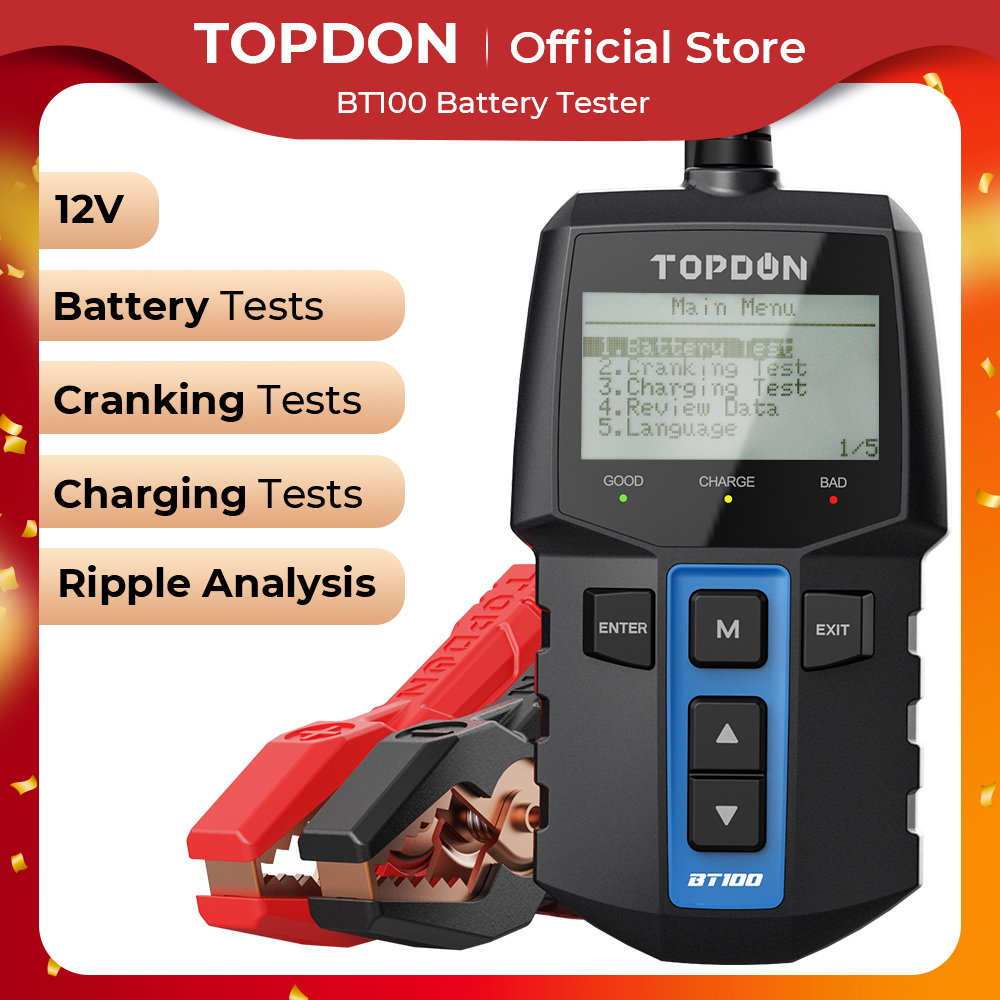 TOPDON BT100 12V probador de b - Topdon Tc001 Thermal Camera reseña y precio