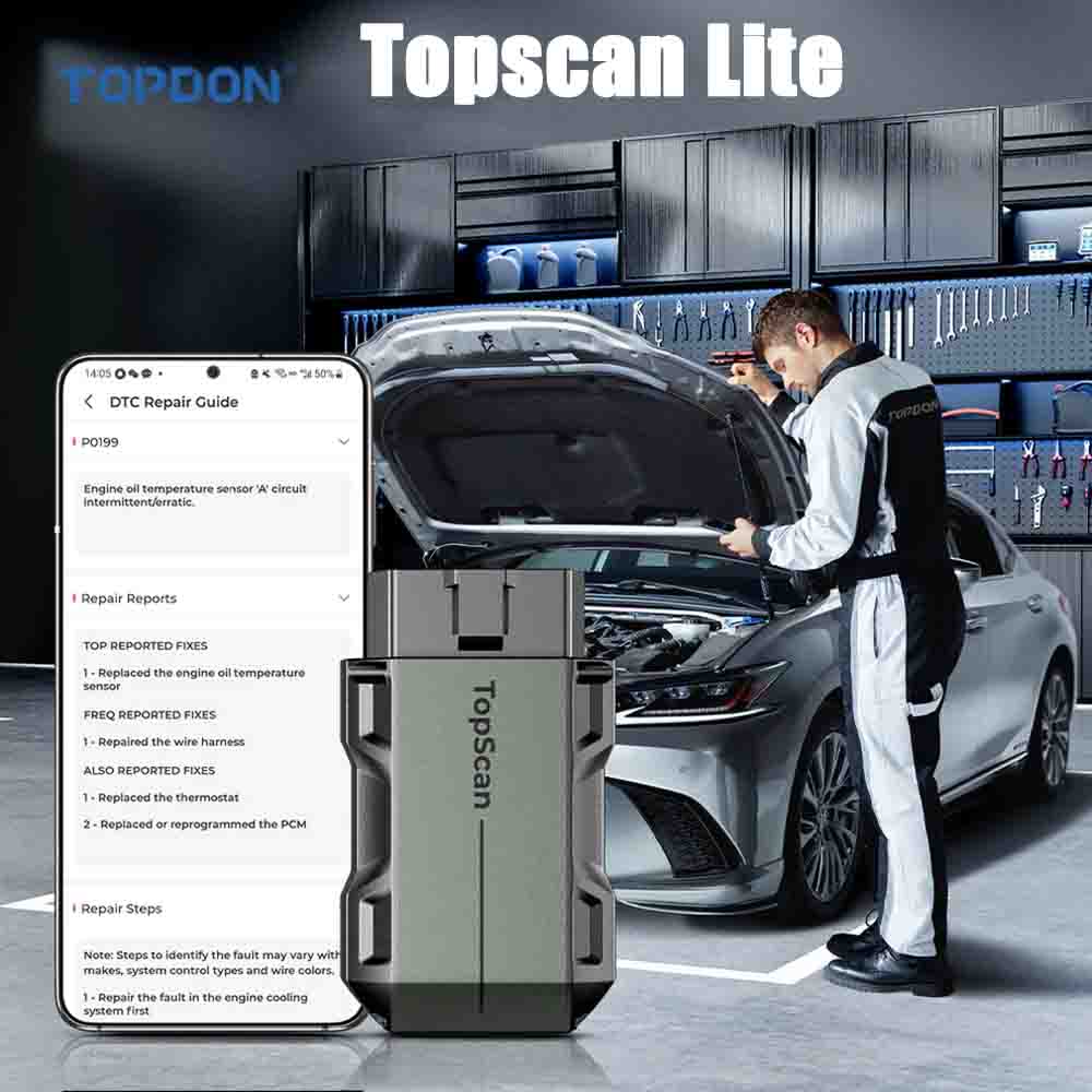 TOPDON Topscan Lite, Escáner d - Topdon Tc001 Thermal Camera reseña y precio