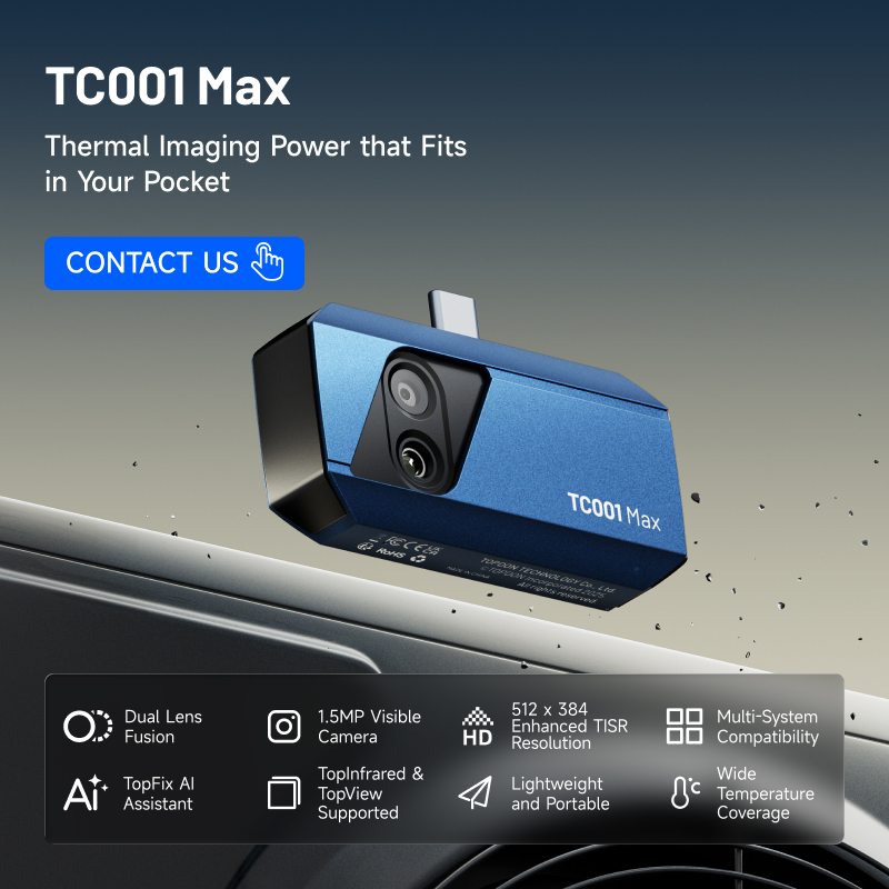 TOPDON TC001 Max, Mini Cámara  - Topdon Tc001 Thermal Camera reseña y precio