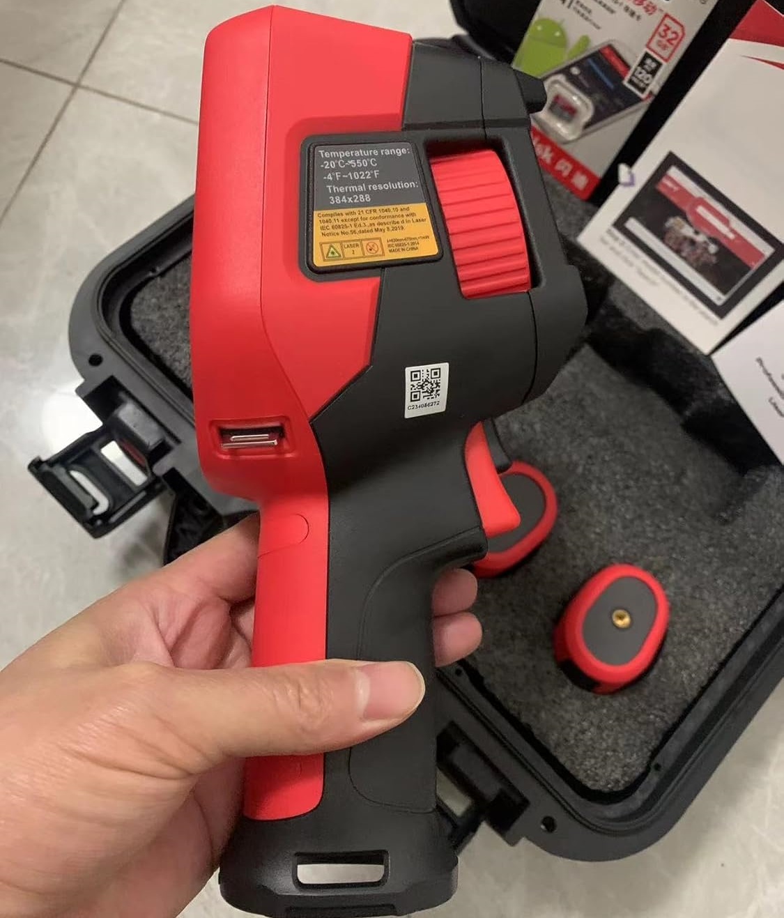 Cámara Termográfica Profesiona - Thermal Camera Type C 384X288 reseña y precio