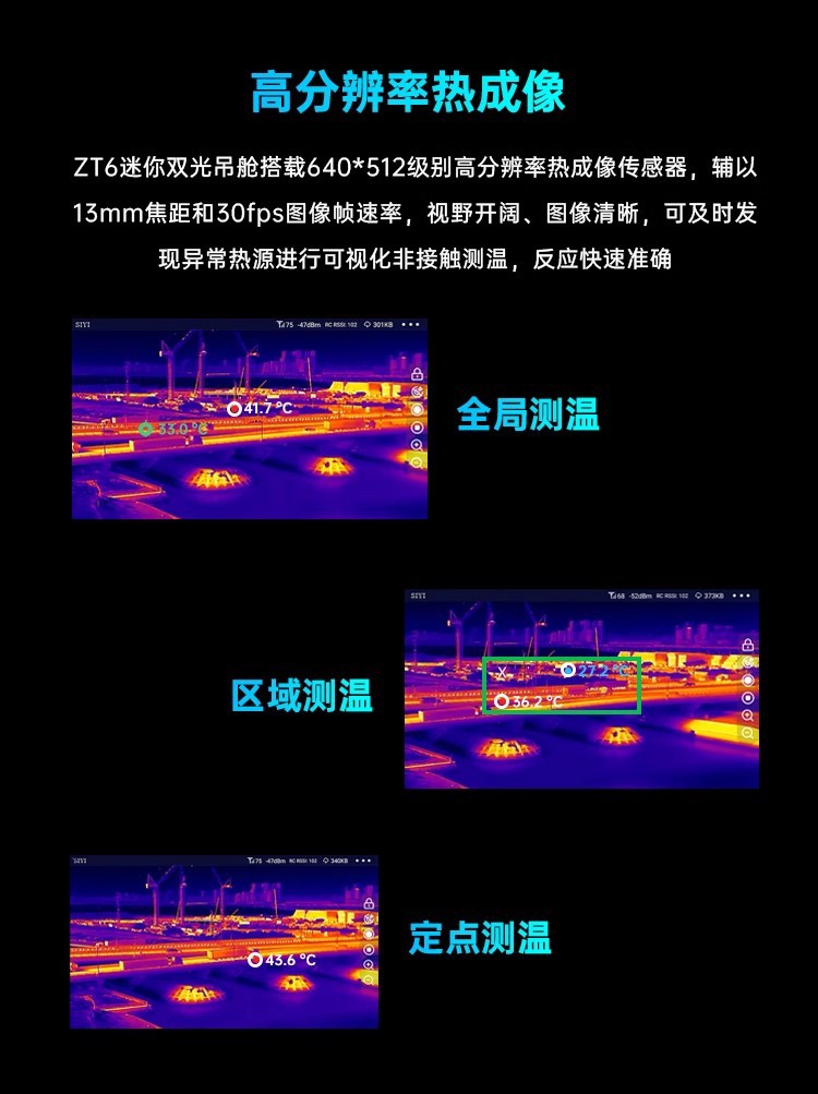 Mini dron con cámara gimbal de - Thermal Imager Drone Gimbal reseña y precio