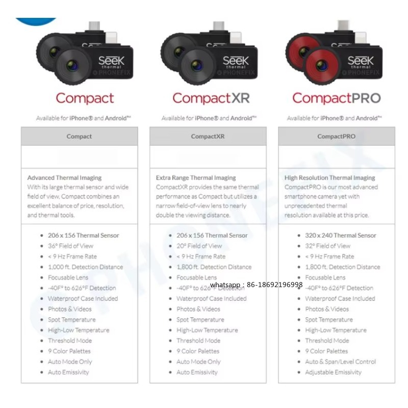 Para cámara de imagen térmica  - Seek Compact Pro Android reseña y precio