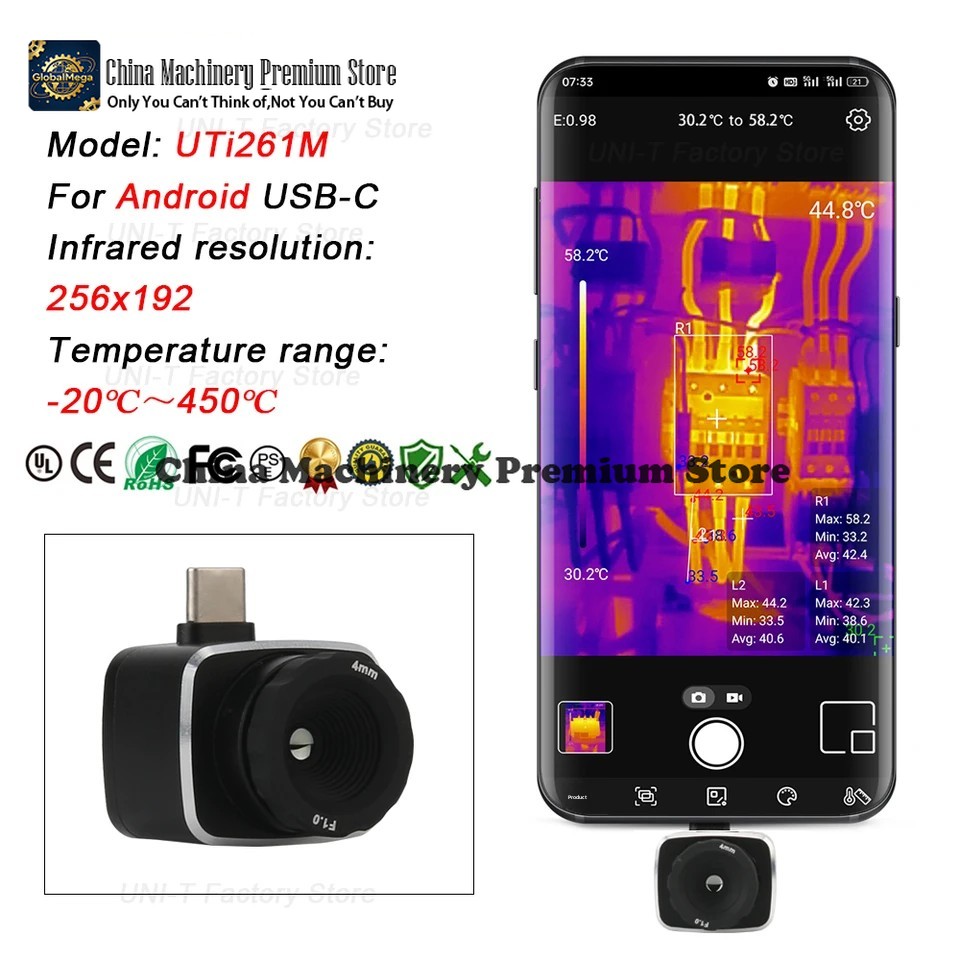Cámara Termográfica Infrarroja - Thermal Imaging Camera 256X192 reseña y precio