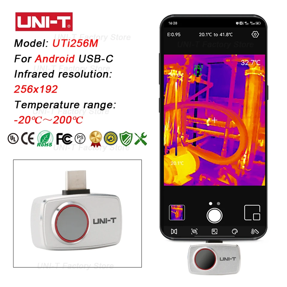 Cámara Termográfica Infrarroja - Thermal Imaging Camera 256X192 reseña y precio